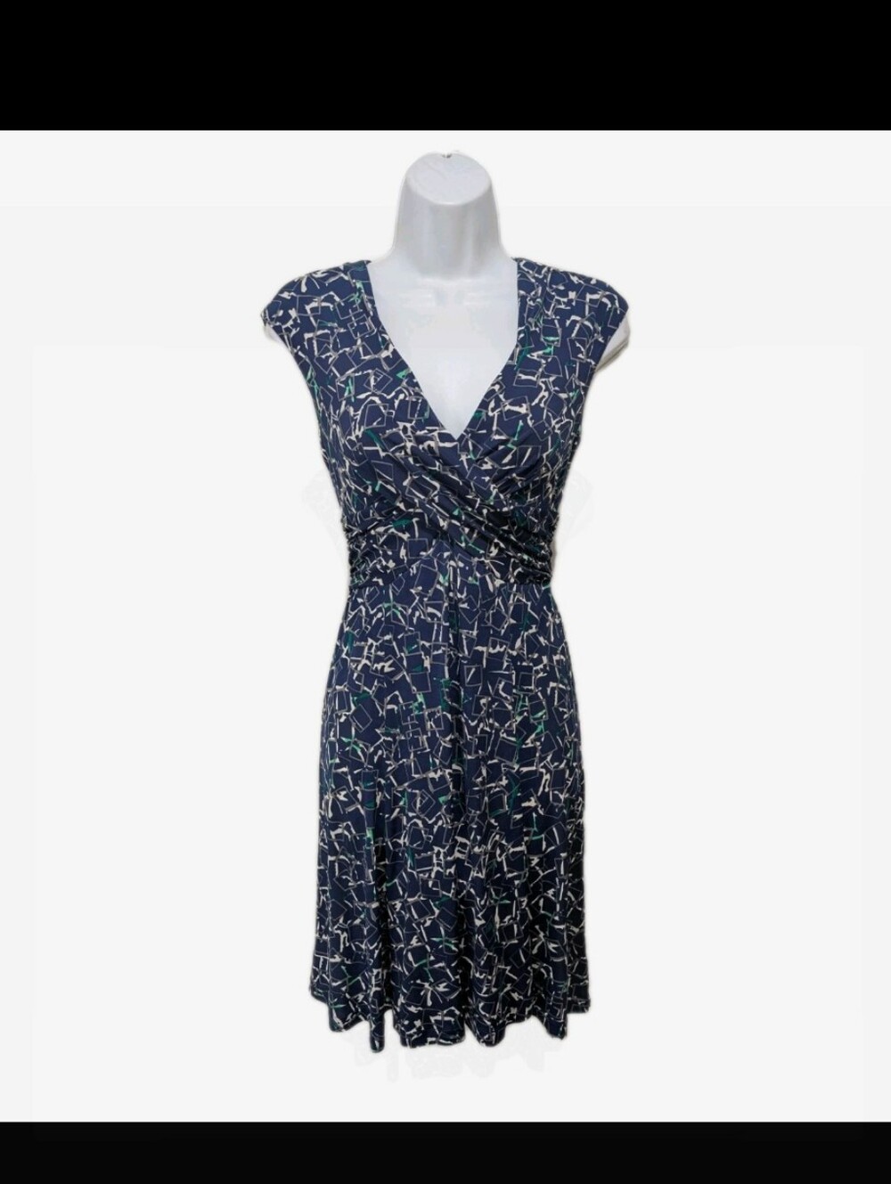 Chaps Wrap Dress S Ponte Mature Professional #8000